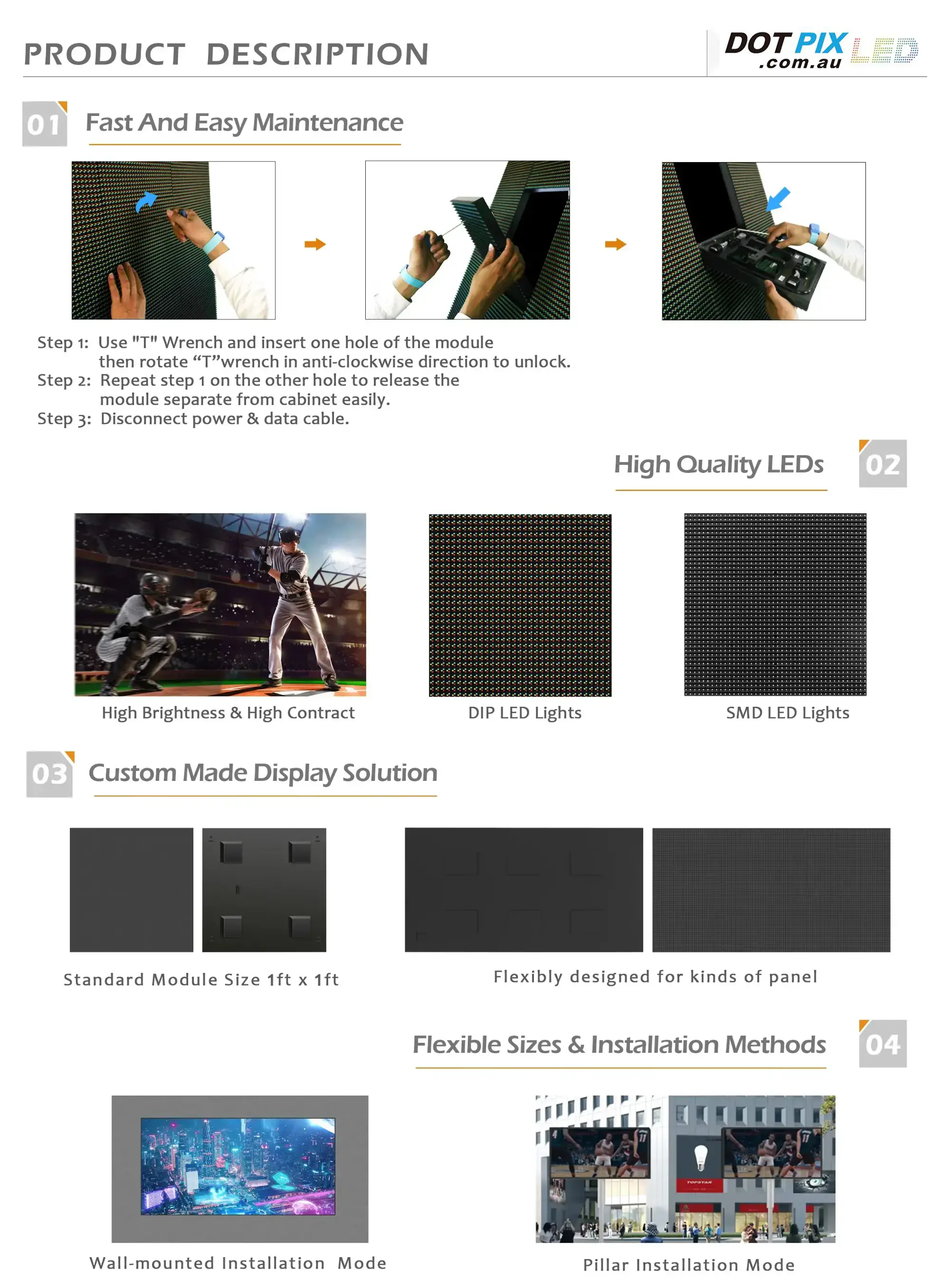 P16.9 outdoor led sign
